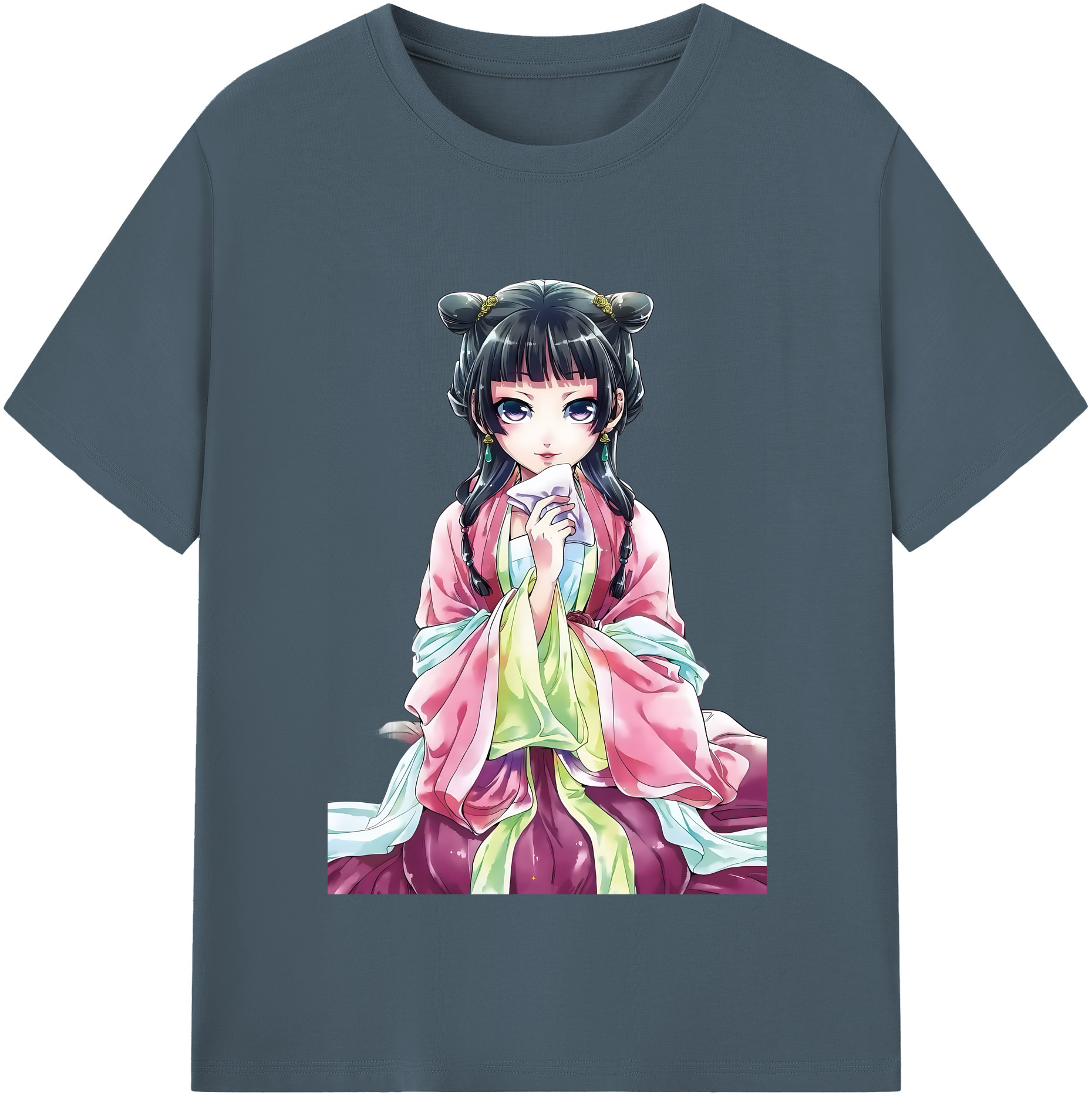 （画像用） 薬屋のひとりごと The Apothecary Diaries 綿100％半袖Tシャツ（フロントプリント）